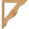 Ekena Millwork Funston Slat Rough Sawn Bracket w/ Offset Brace, Western Red Cedar, 6"W x 42"D x 48"H BKT0604X42X48FST06RWR - alternate 2